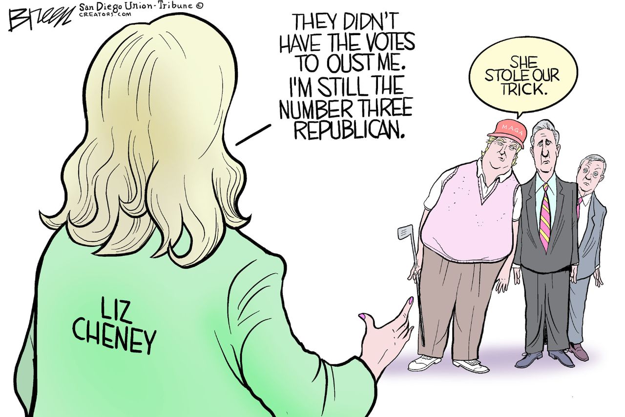 Political Cartoon U.S. liz cheney gop&amp;amp;nbsp;