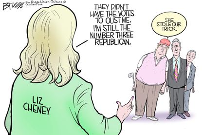 Political Cartoon U.S. liz cheney gop&nbsp;