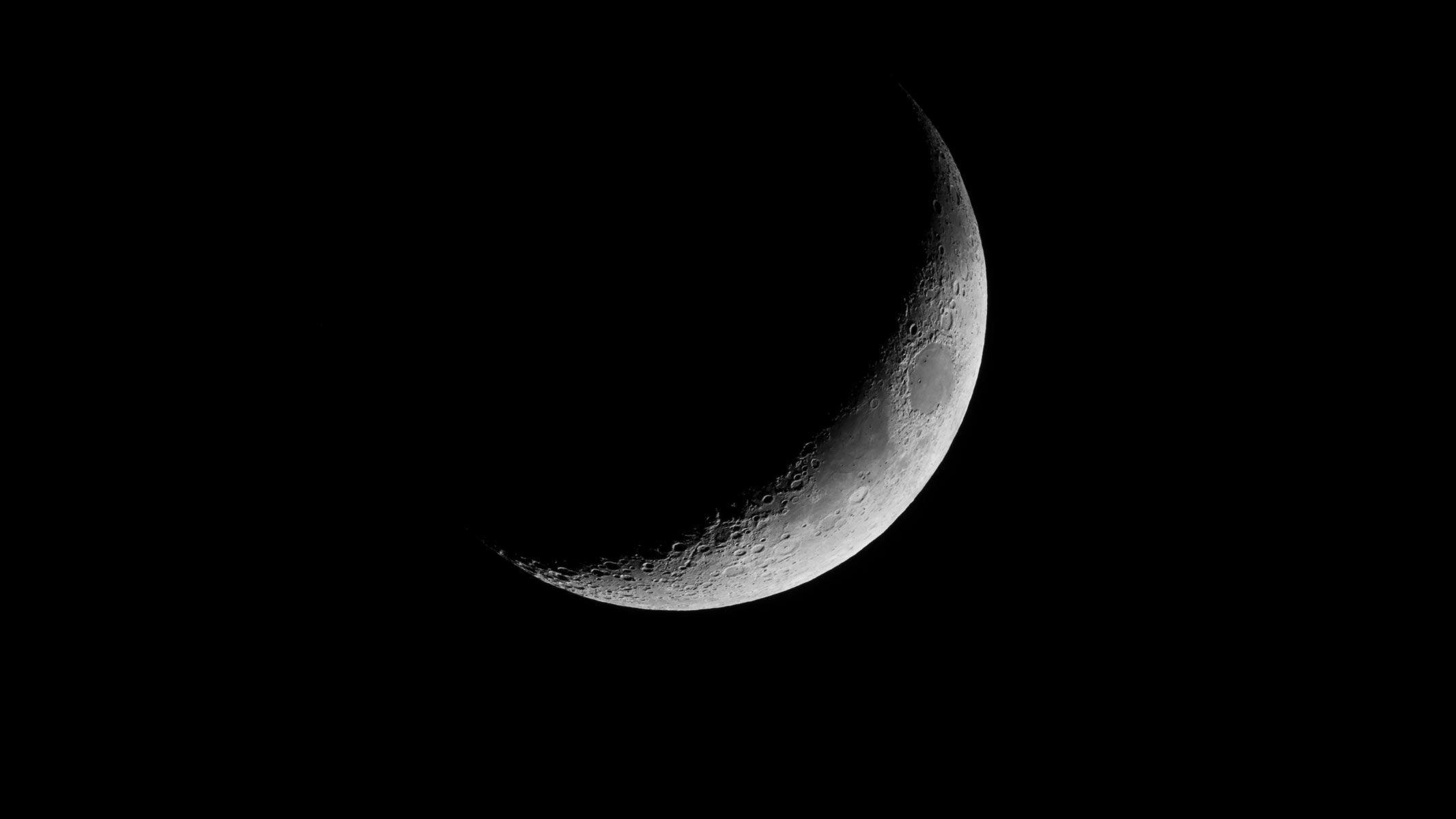 A crescent moon