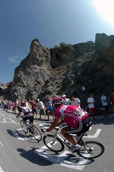 Stephan Schreck (T-Mobile) climbs the Monachil