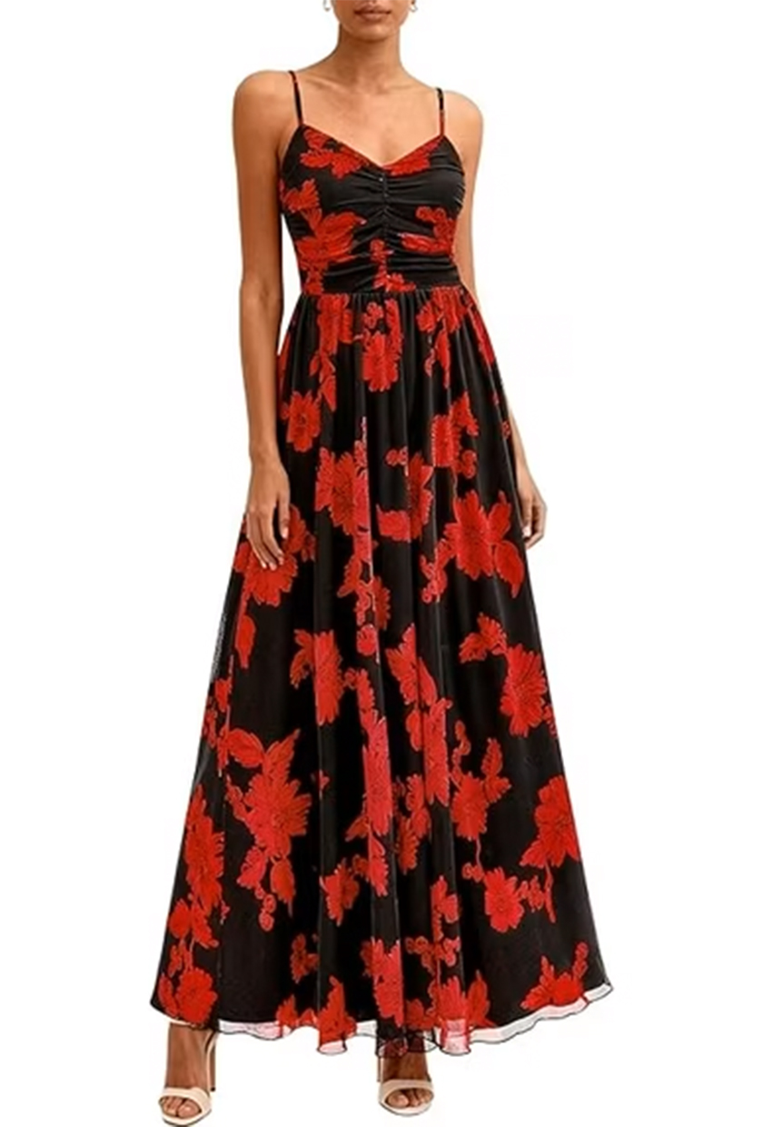 PRETTYGARDEN, Floral Maxi Dress