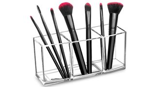 Makeup brush holder