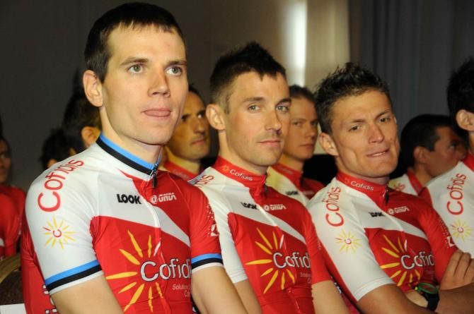 Rein Taaramae, Tristan Valentin and Adrien Petit (Cofidis)
