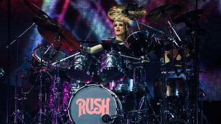 Anika Nilles onstage with Rush
