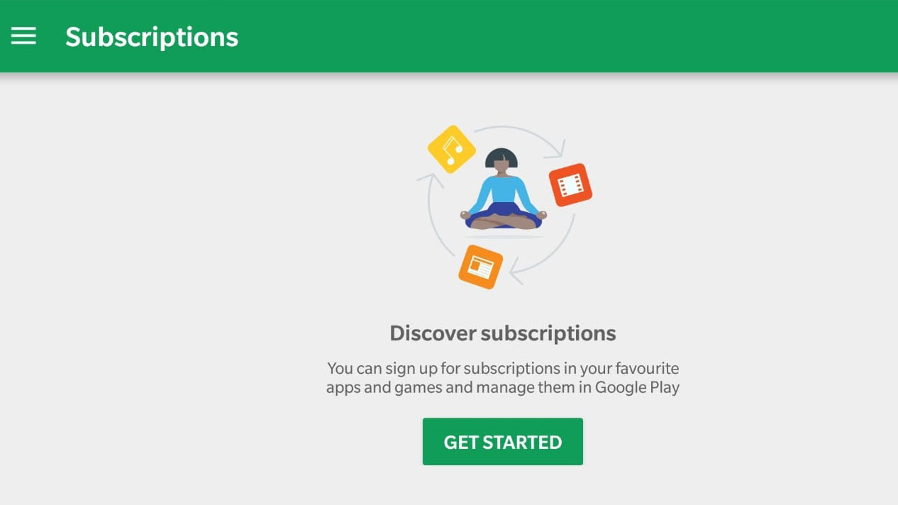 subscriptions in google play