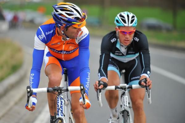 Maarten Wynants (Rabobank) and Wouter Weylandt (Leopard Trek).