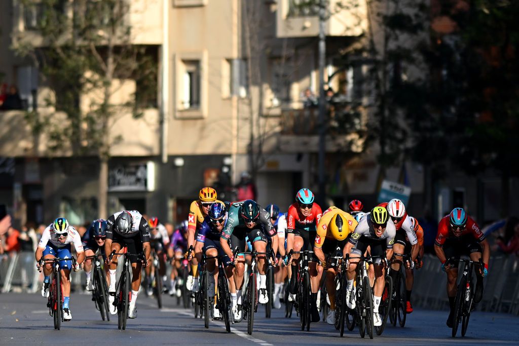 Matteo Moschetti (Q36.5) emerged late to win the Clasica de Almeria