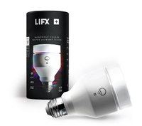 Lifx+ Smart LED with Infrared
The Lifx+ line of smart lights, which includes A19 and BR30 bulbs, are Wi-Fi-connected multicolor, dimmable bulbs that provide utility even when they're off. They have infrared lights, which provide additional illumination for security cameras to see in the dark.