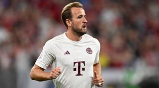 Harry Kane makes his Bayern Munich debut in the DFL Super Cup against RB Leipzig in August 2023.