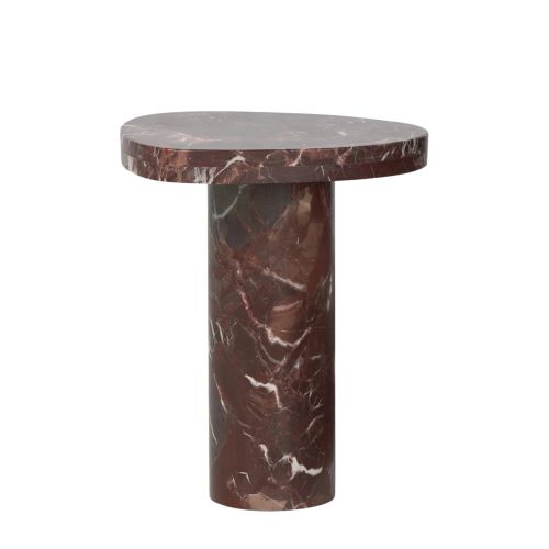 Merlot Marble End Table