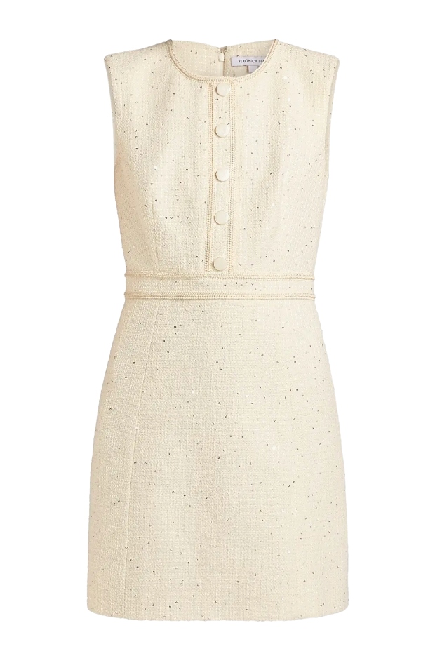 Julie Tweed Sheath Minidress