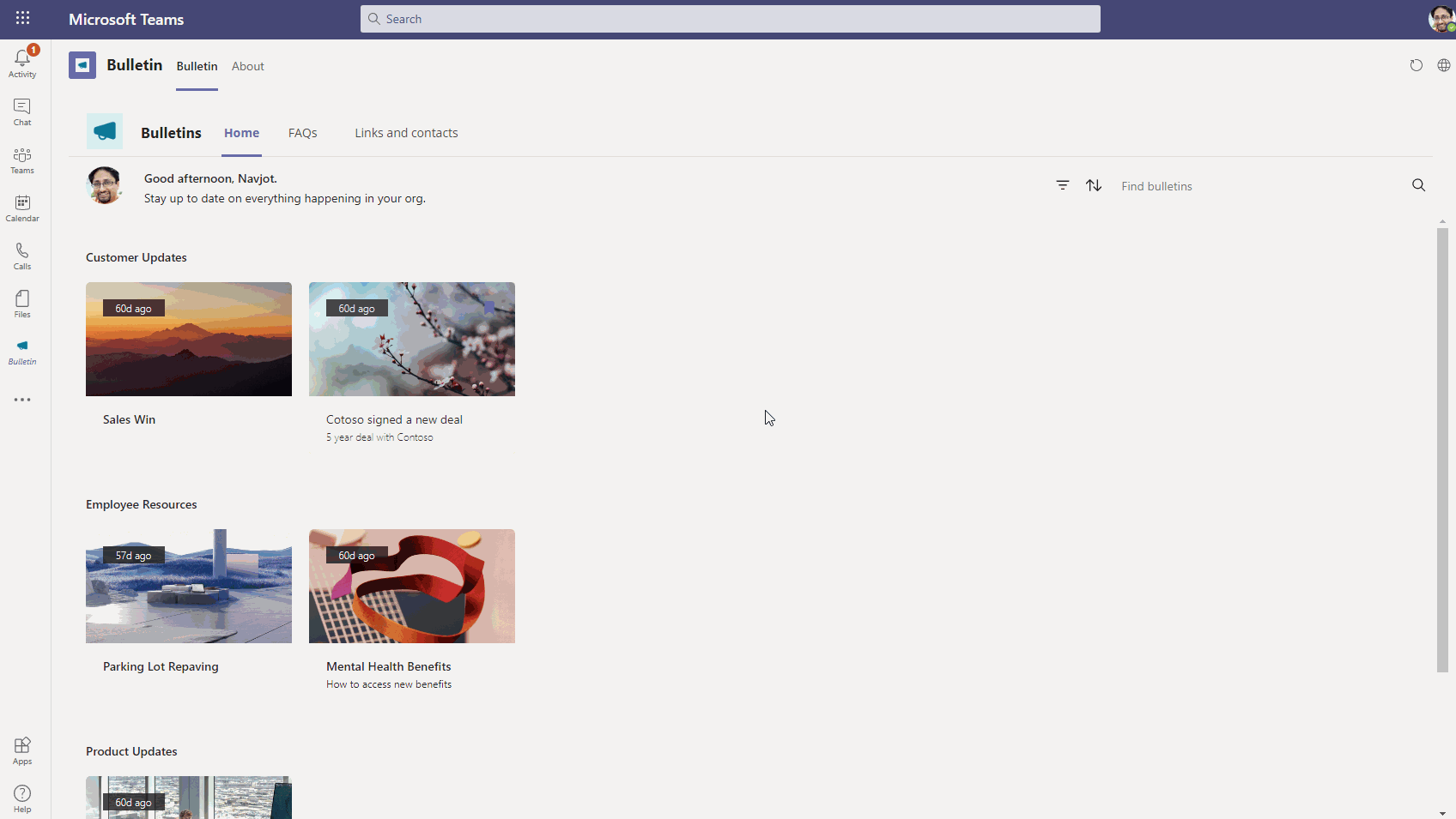 Microsoft launches Bulletins and Milestones apps for Teams Windows