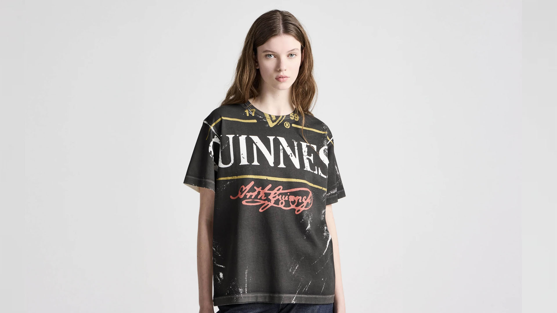 A photo of a Guinness T-shirt.