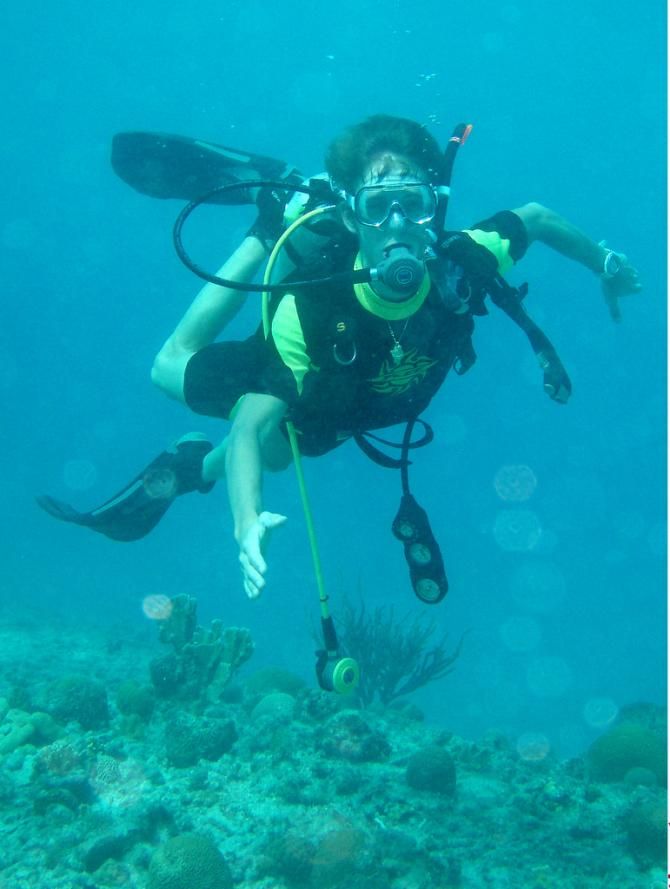 Andy Schleck under water