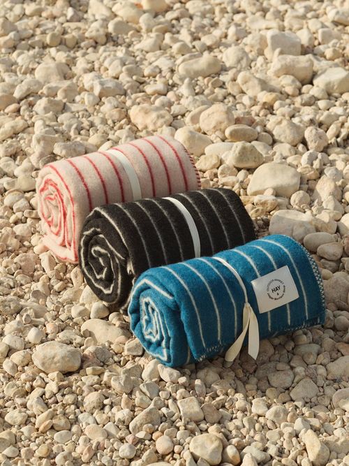 Outdoor Market Striped Wool Throw
