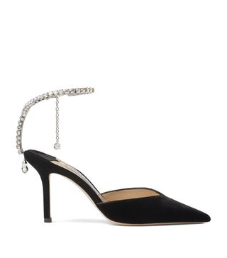 Womens Jimmy Choo Multi Saeda 85 Velvet Pumps | Harrods Uk