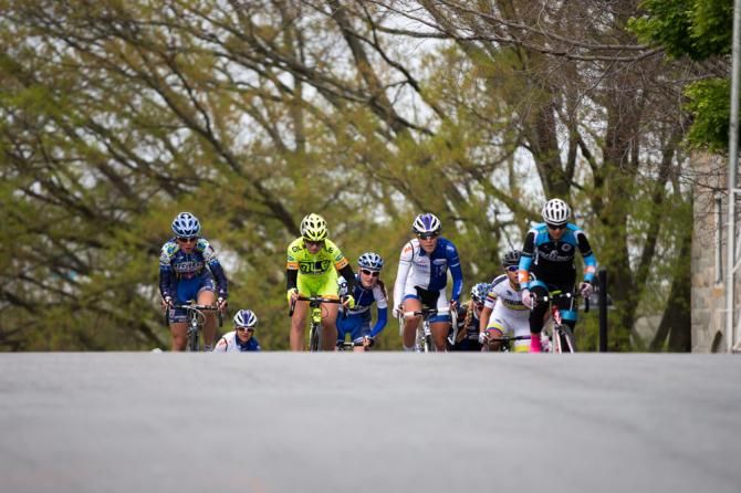 Heading toward the finish line, it was clear a bunch sprint would ensue.