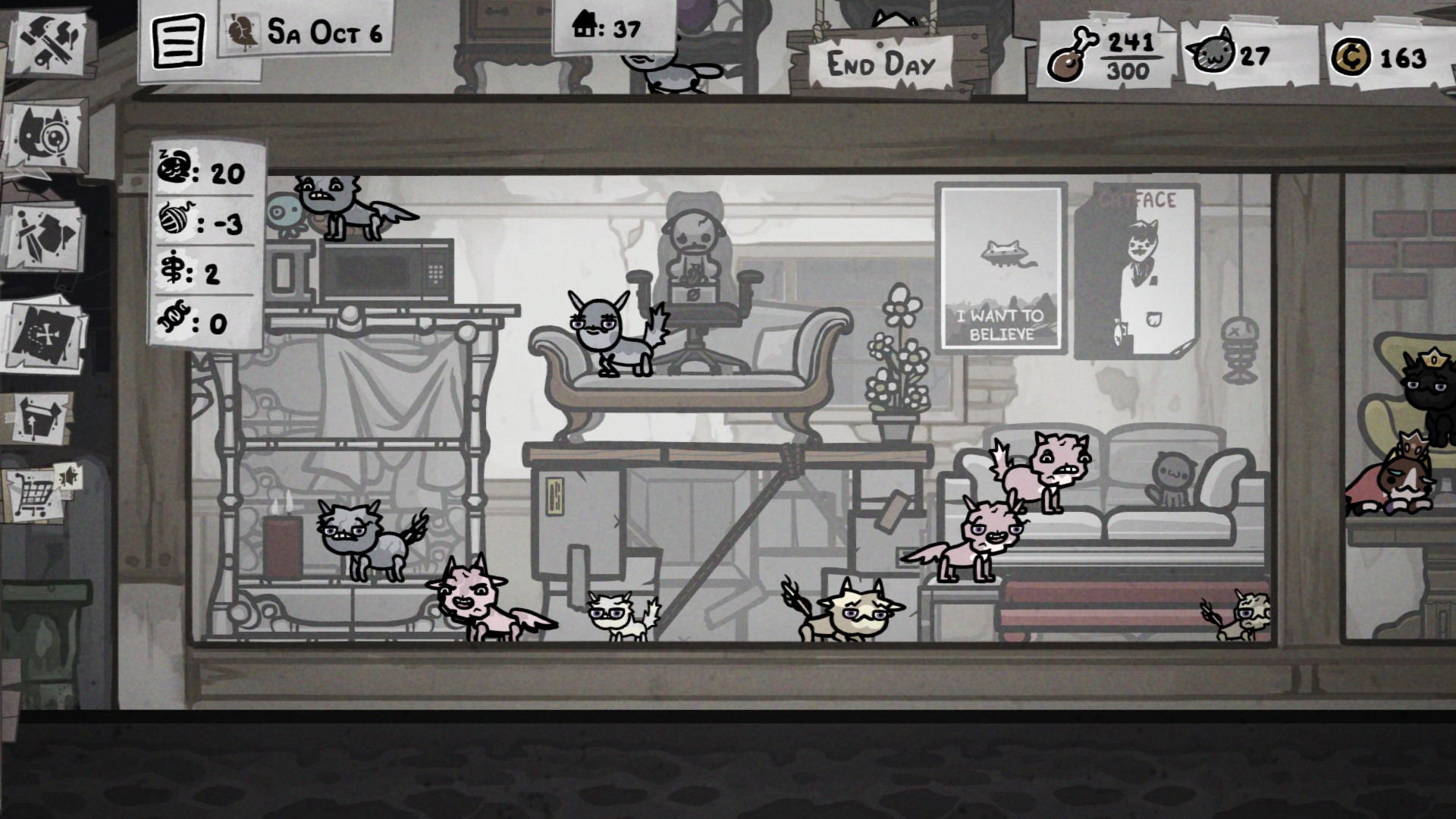 A room of the house in Mewgenics.