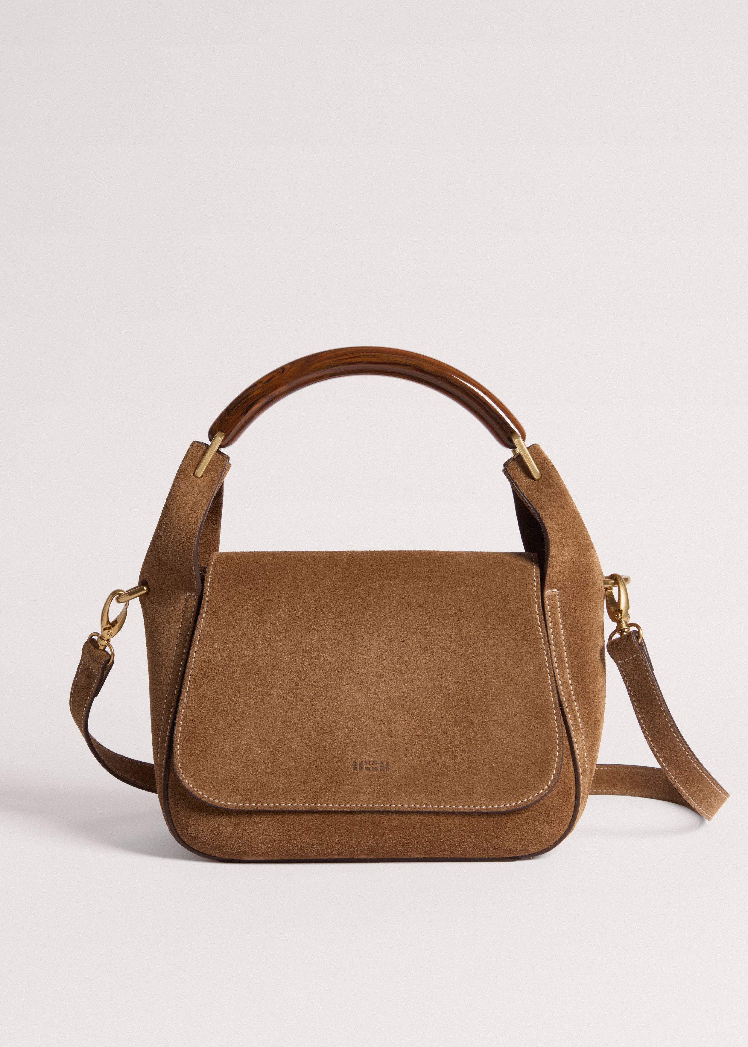 Resin Handle Crossbody Bag