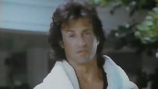 Sylvester Stallone in a commercial for Japanese sausages