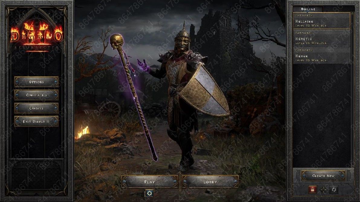 Gameplay footage of Diablo 2: Resurrected