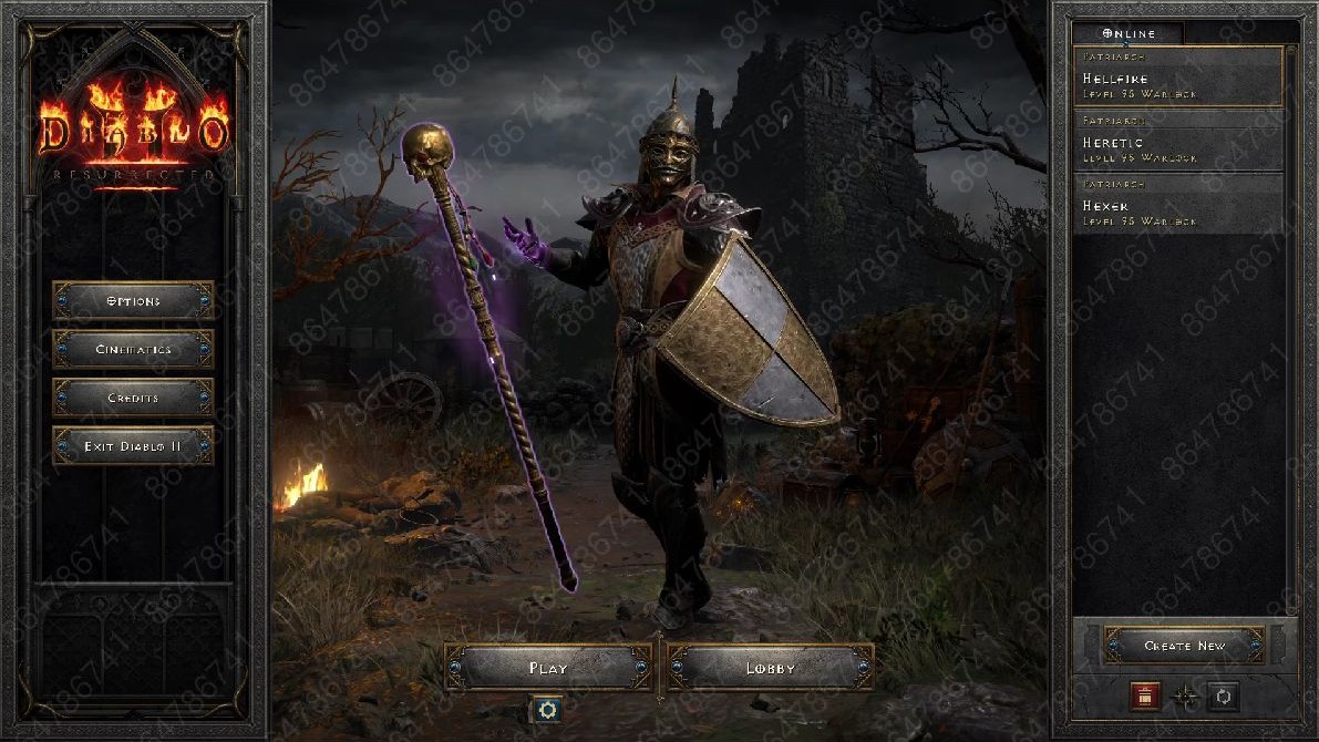 Gameplay footage of Diablo 2: Resurrected