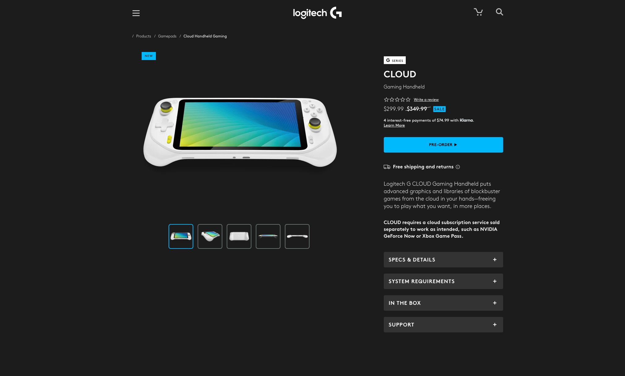 Logitech G Gaming Handheld