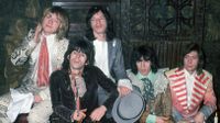 Keith Richards, Mick Jagger, Bill Wyman and Charlie Watts at the Kensington Gore Hotel, where they staged a mock-medieval banquet for the launch of their new album 'Beggars Banquet', 5th December 1968