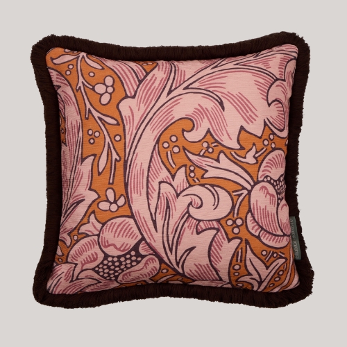 Bachelors Button Chenille Cushion with Fringe, Habitat x Morris &amp;amp; Co