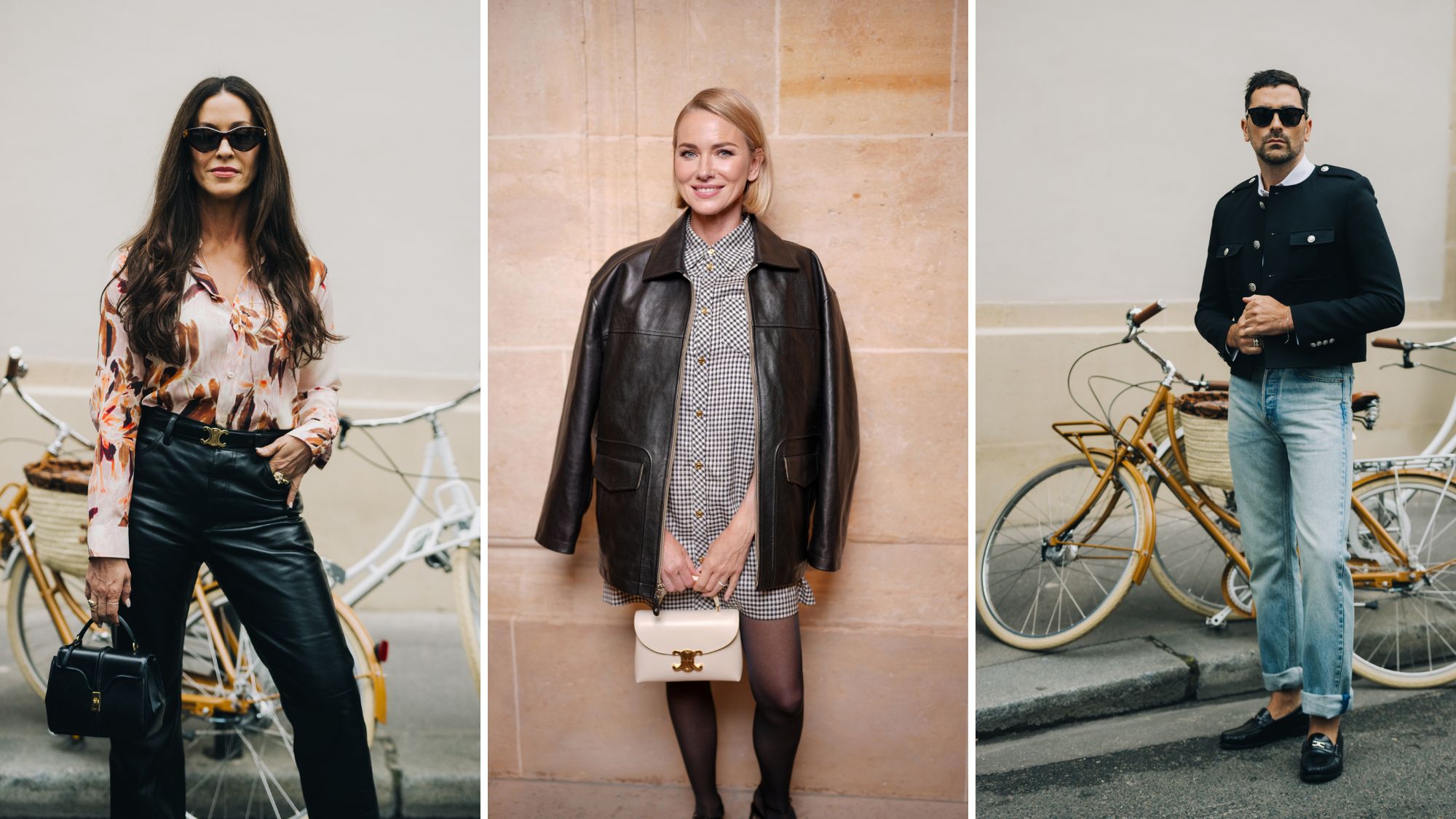alanis morrissette, naomi watts and dan levy at the celine spring 2026 show