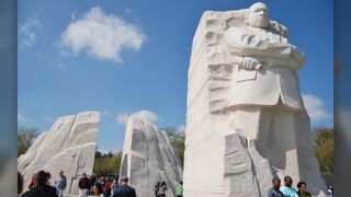 The Martin Luther King Jr. Memorial stands on the National Mall in Washington, D.C.