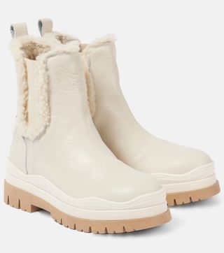 Arosa 8 Shearling-Lined Leather Chelsea Boots