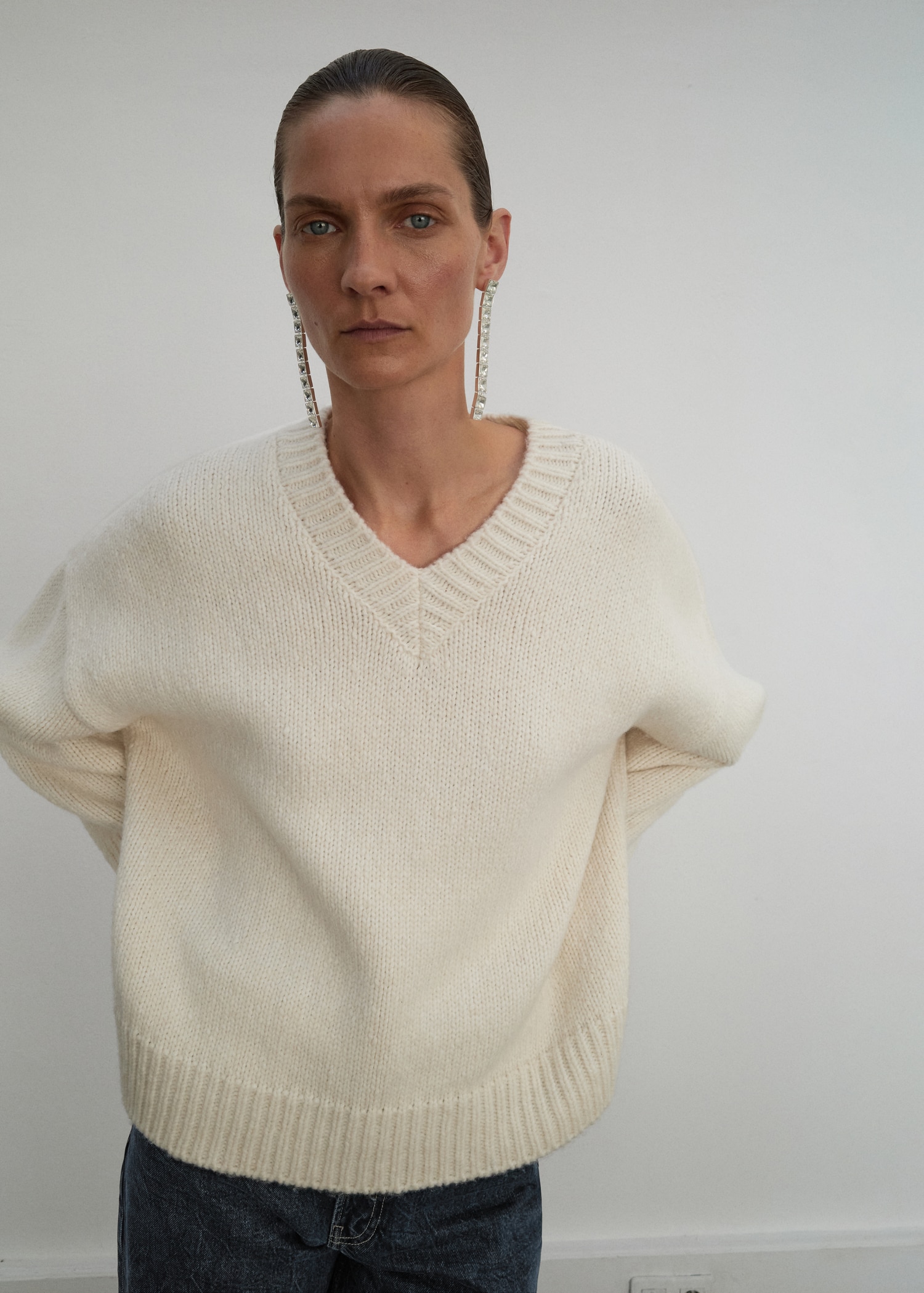 V-Neck Wool Sweater - Women | Mango United Kingdom