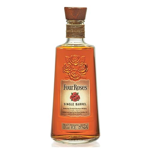 Four Roses Single Barrel Premium Kentucky Straight Bourbon Whiskey - 70cl - 50% Abv - Award-Winning Smooth and Mellow Bourbon Whisky - Higher Rye Content Than Most Bourbon&#039;s