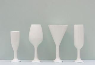 Seongyong Lee: ONIV, ceramic Candlestand, Vase, Oil Lamp, 2008