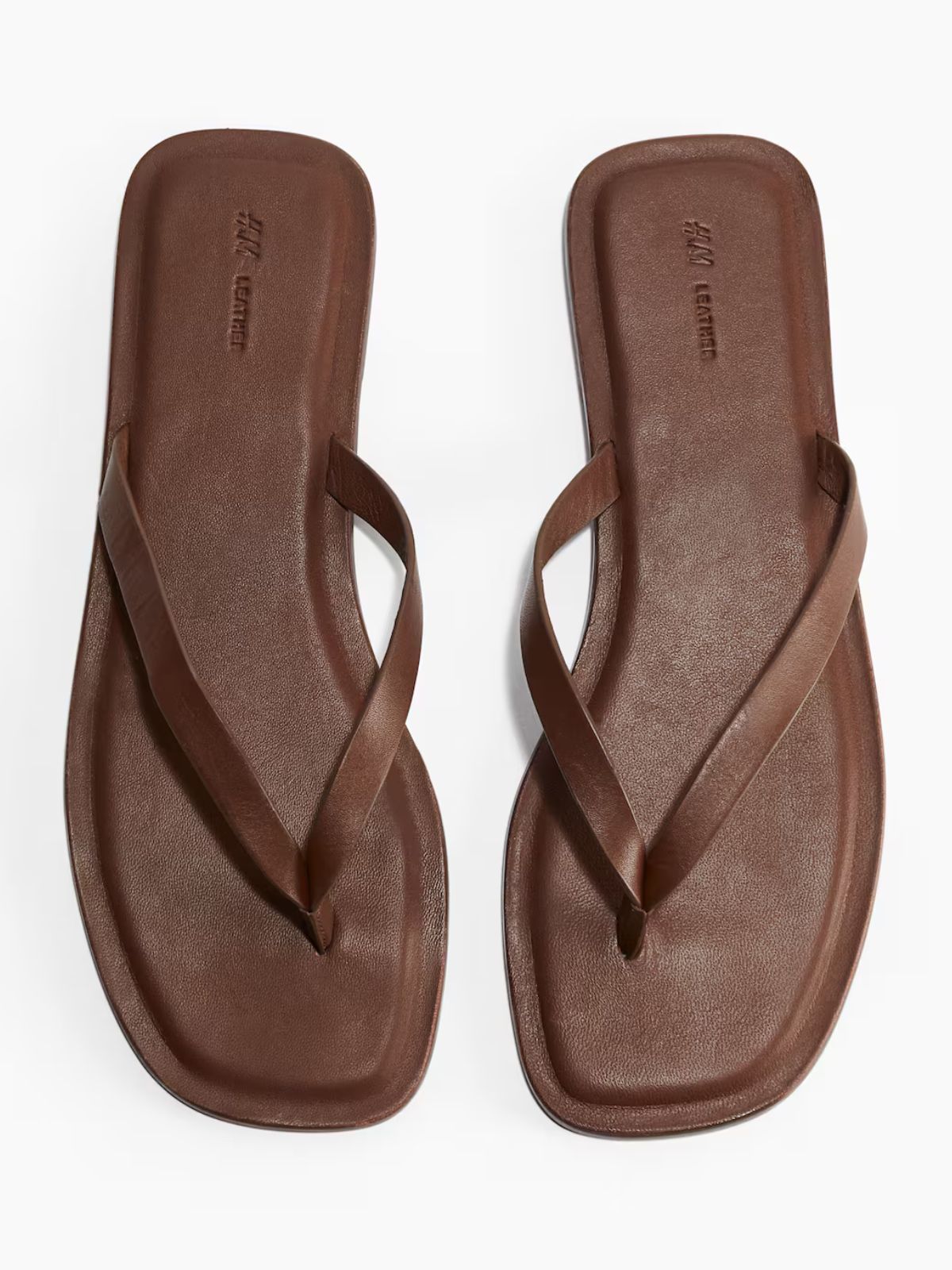 H&M Leather Flip Flops