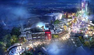 Avengers Campus concept art