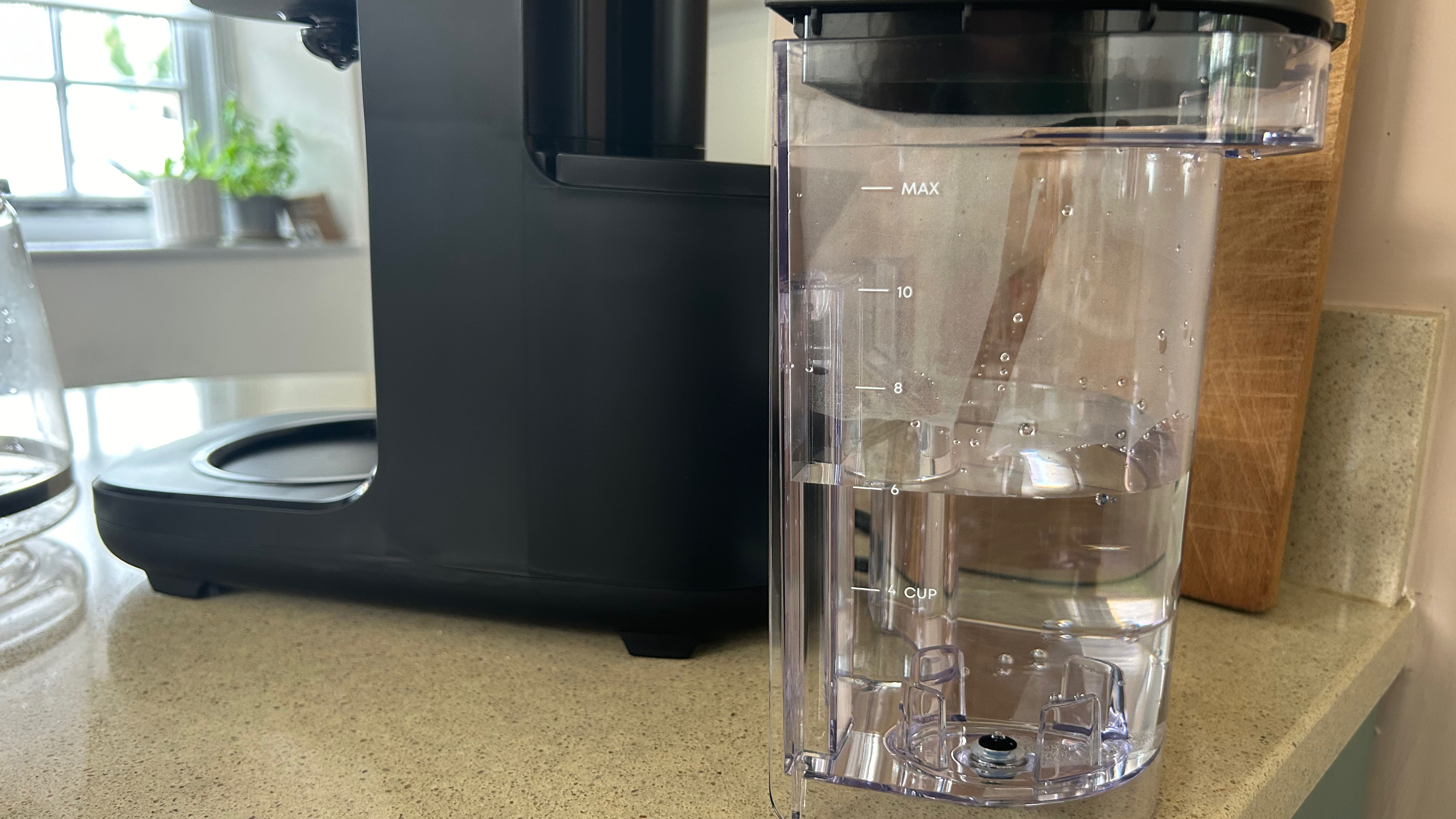 Close up of Instant Infusion Brew water tank