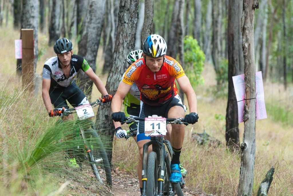 Race leader Urs Huber (Team Bulls)