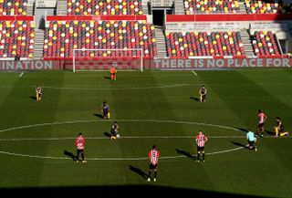 Brentford players decided last month to stop taking a knee ahead of kick-off.