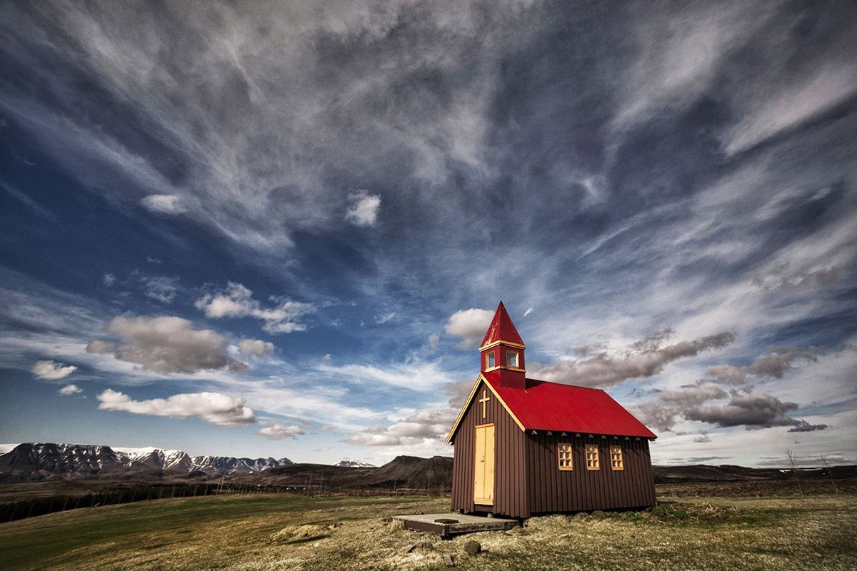 Photograph titled Tiny Church by &THORN;orsteinn H Ingibergsson (Iceland)