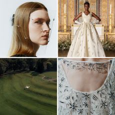 a collage of bridal moments from spring 2027.