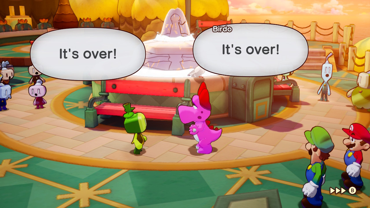 In-game screenshot from Mario & Luigi: Brothership