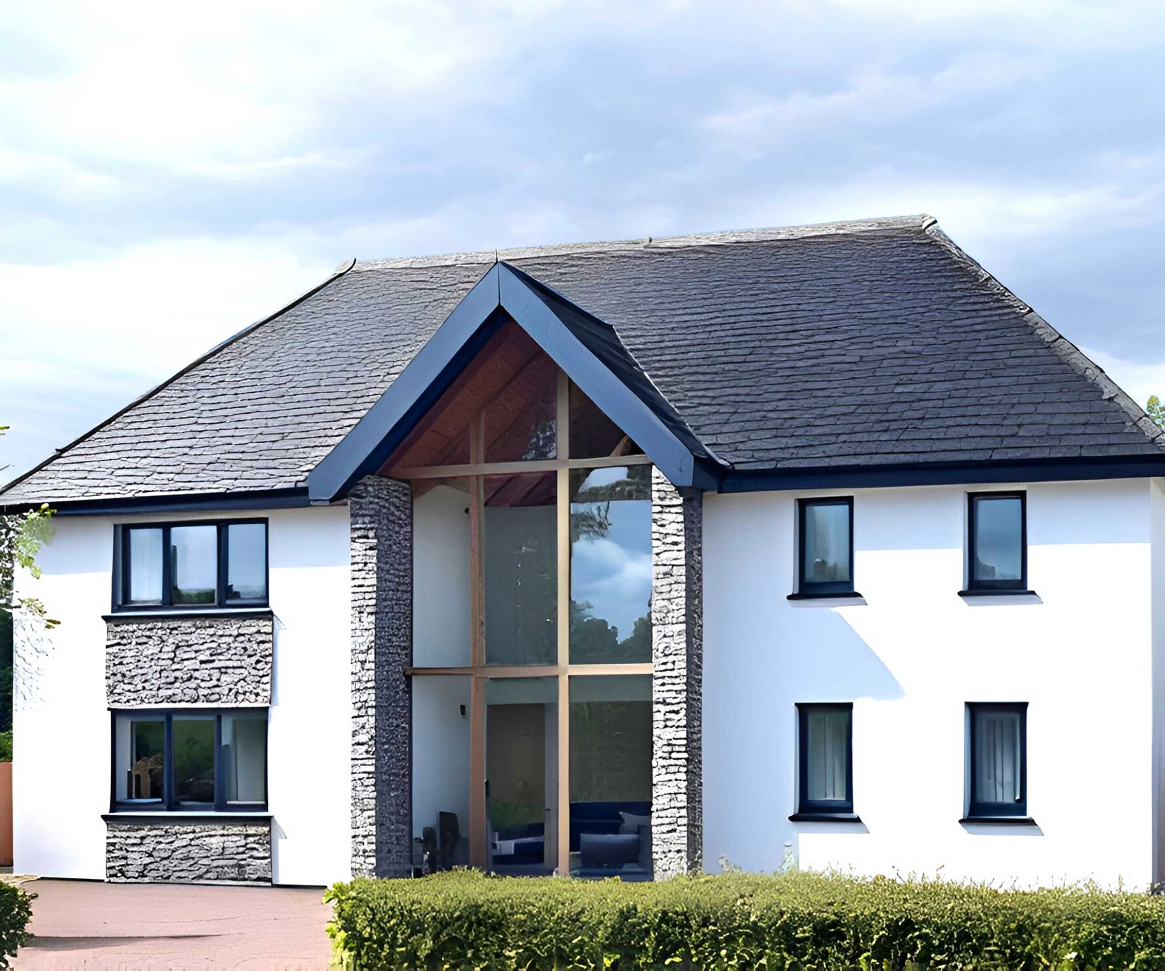 render of a modern self-build house