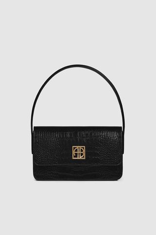 Tas Bahu Elly - Hitam Timbul