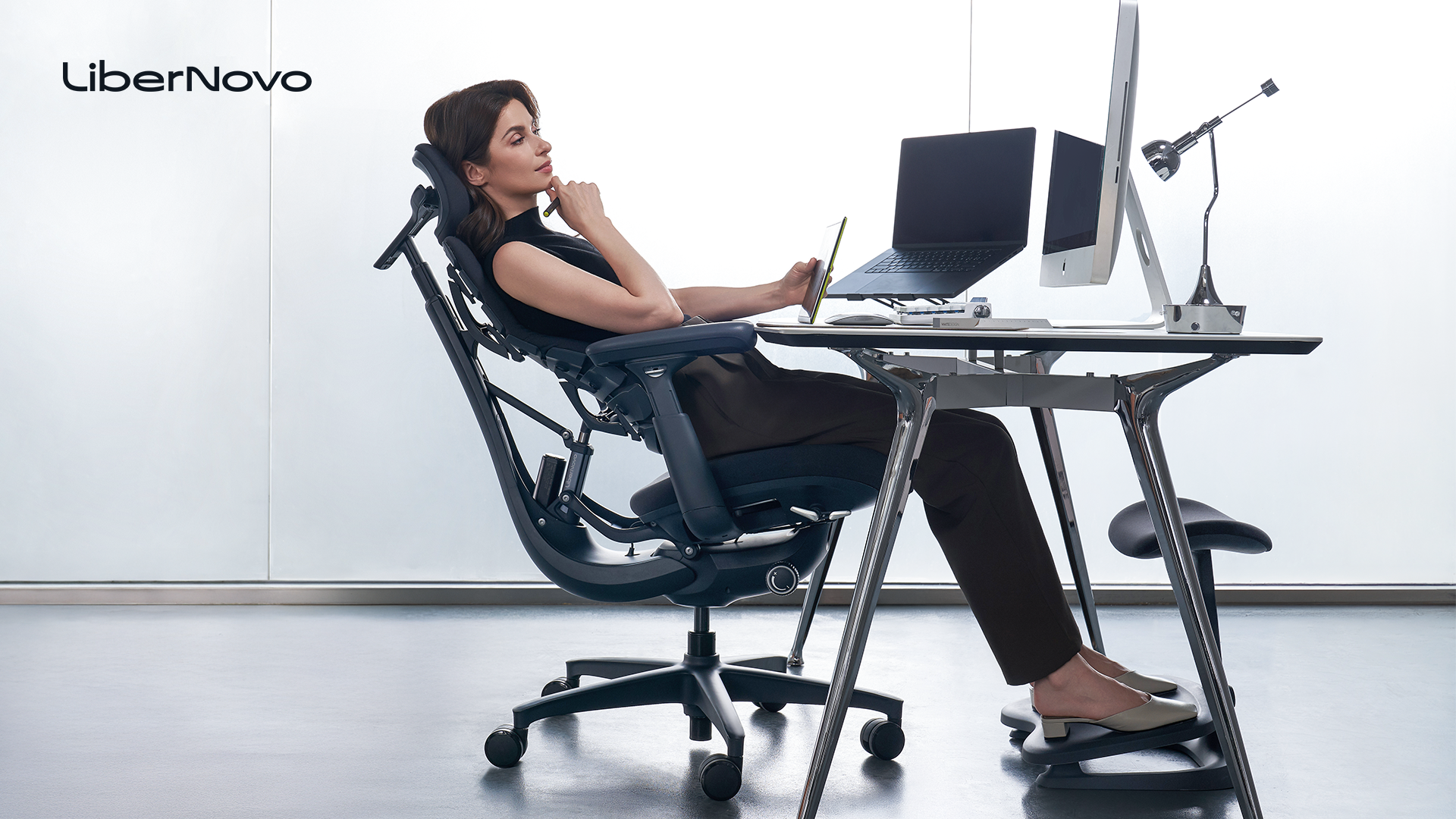LiberNovo Omni dynamic ergonomic office chair.