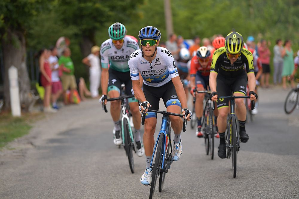 Matteo Trentin (Mitchelton-Scott) in the breakaway at the Tour de France