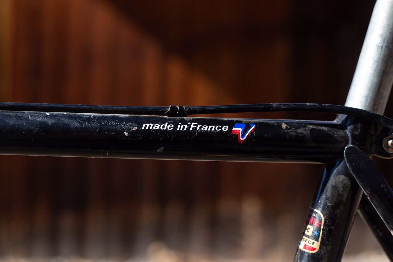 Jennaye Derge's Peugot, as ridden at the single speed cyclocross world championship in Durango