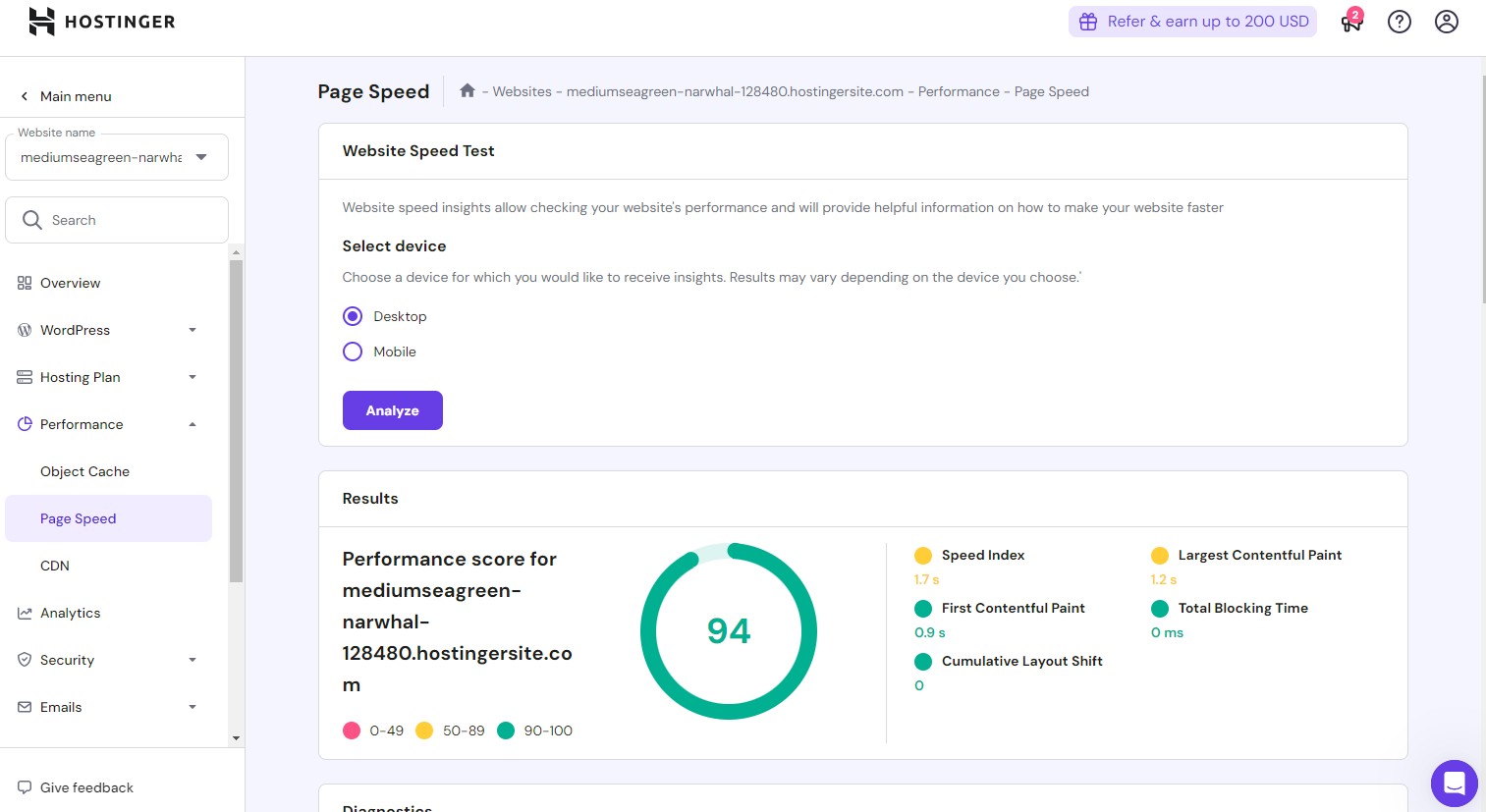 Site optimization