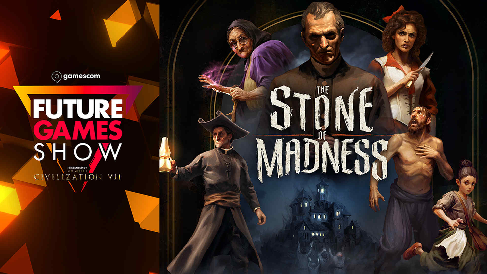 Help five prisoners work together to escape a Spanish Monastery with their sanity in The Stone of Madness